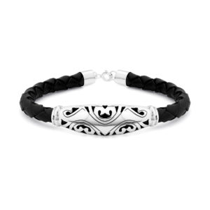 Agung Silver Bracelet by Nusa (Front View)