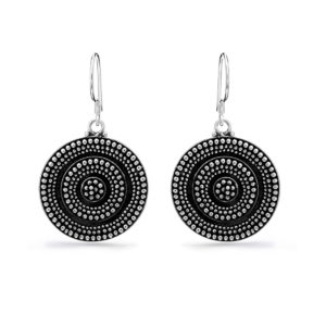 Amed Zilveren Oorbellen door Nusa (Vooraanzicht)