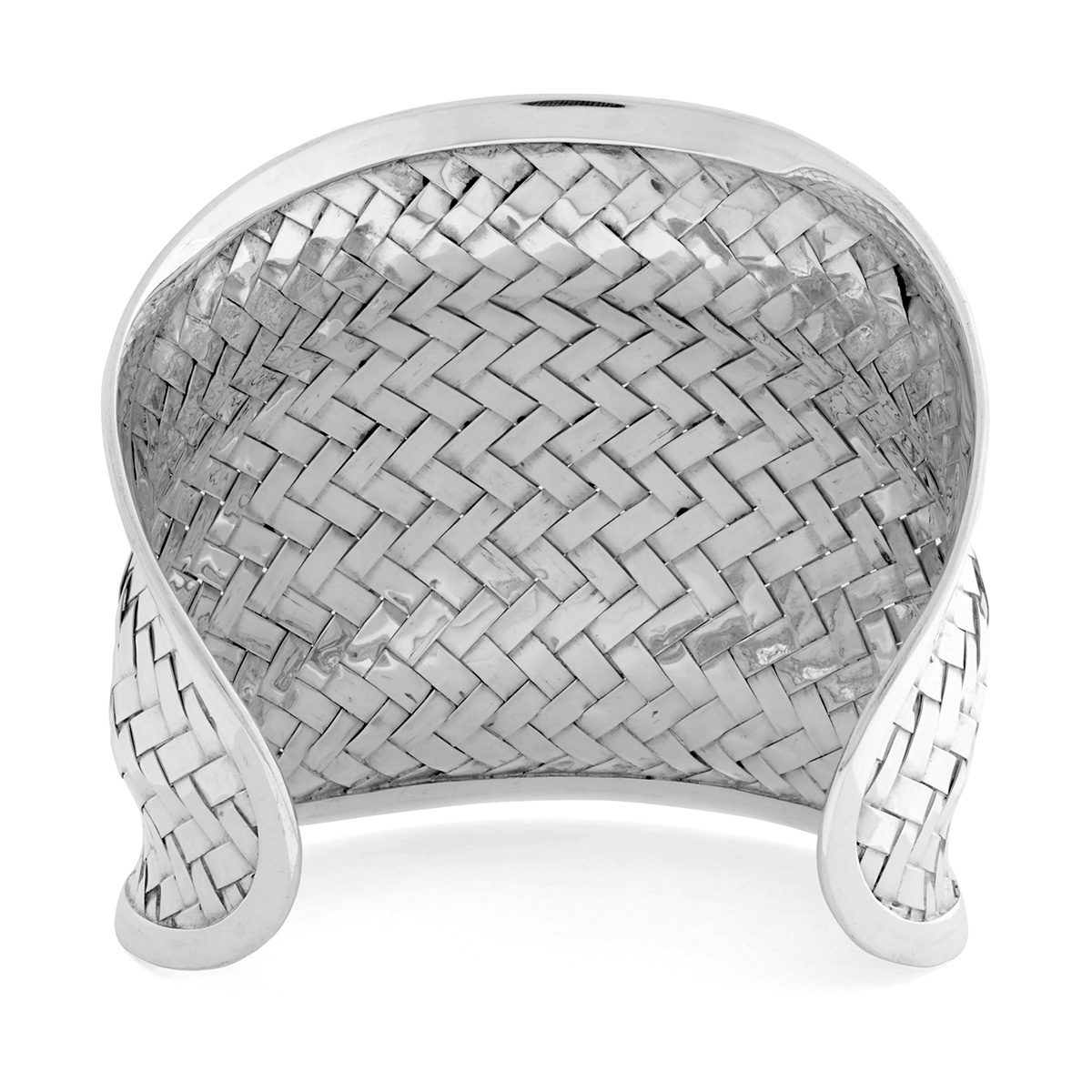 Balangan Silver Cuff by Nusa (Back View)