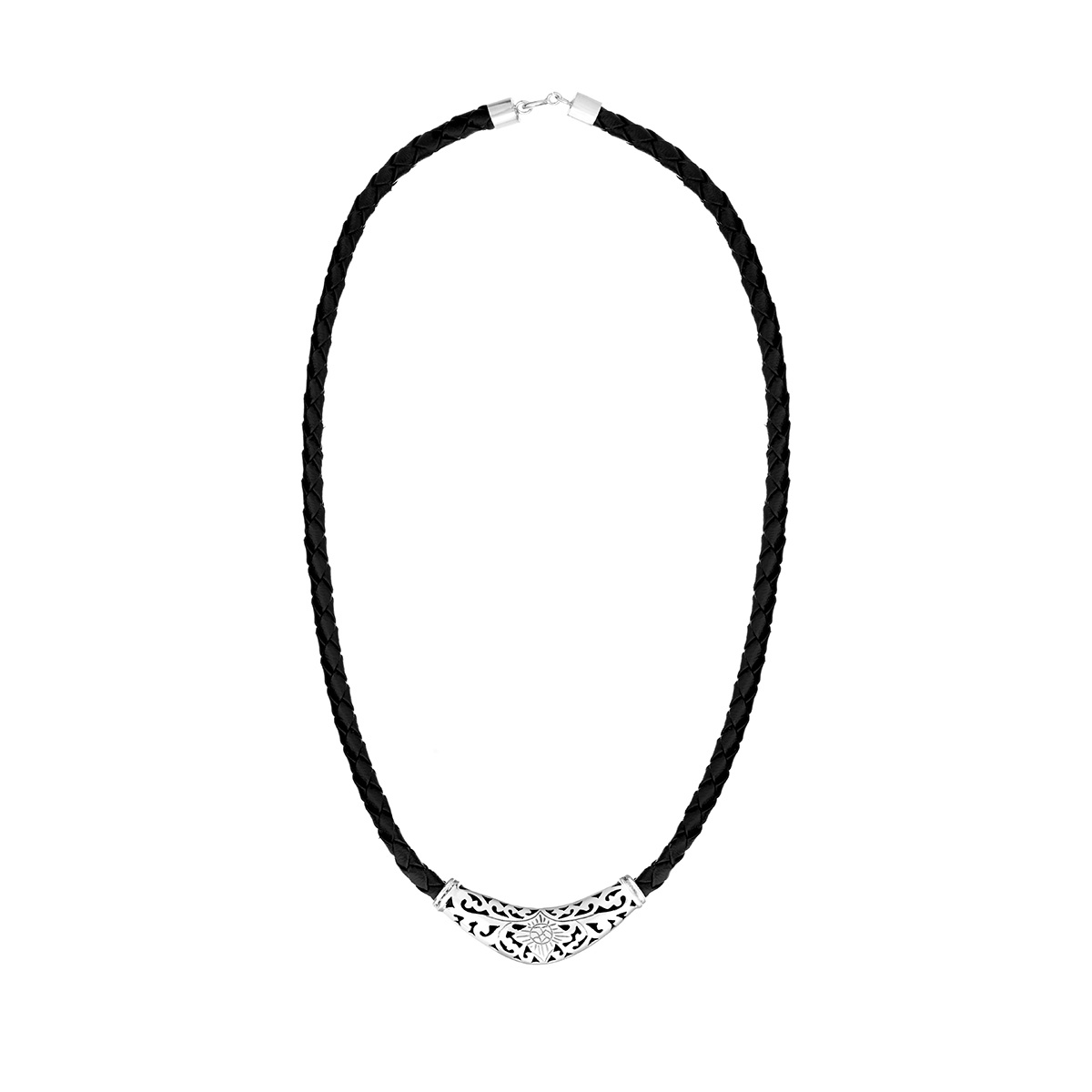 Batukaru Silver Necklace by Nusa (Top View)