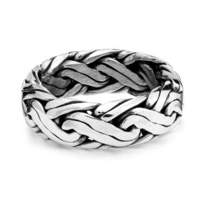 Anel de Prata Denpasar por Nusa (Vista Frontal)