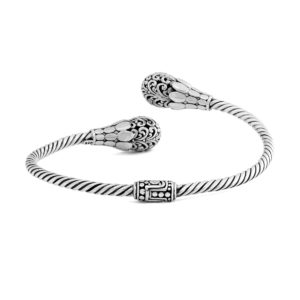 Kroya Silver Bracelet by Nusa (Rear View)