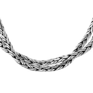 Colar de Prata Lakshmi (Vista Frontal)