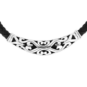 Lesong Silver Necklace by Nusa (Front View)