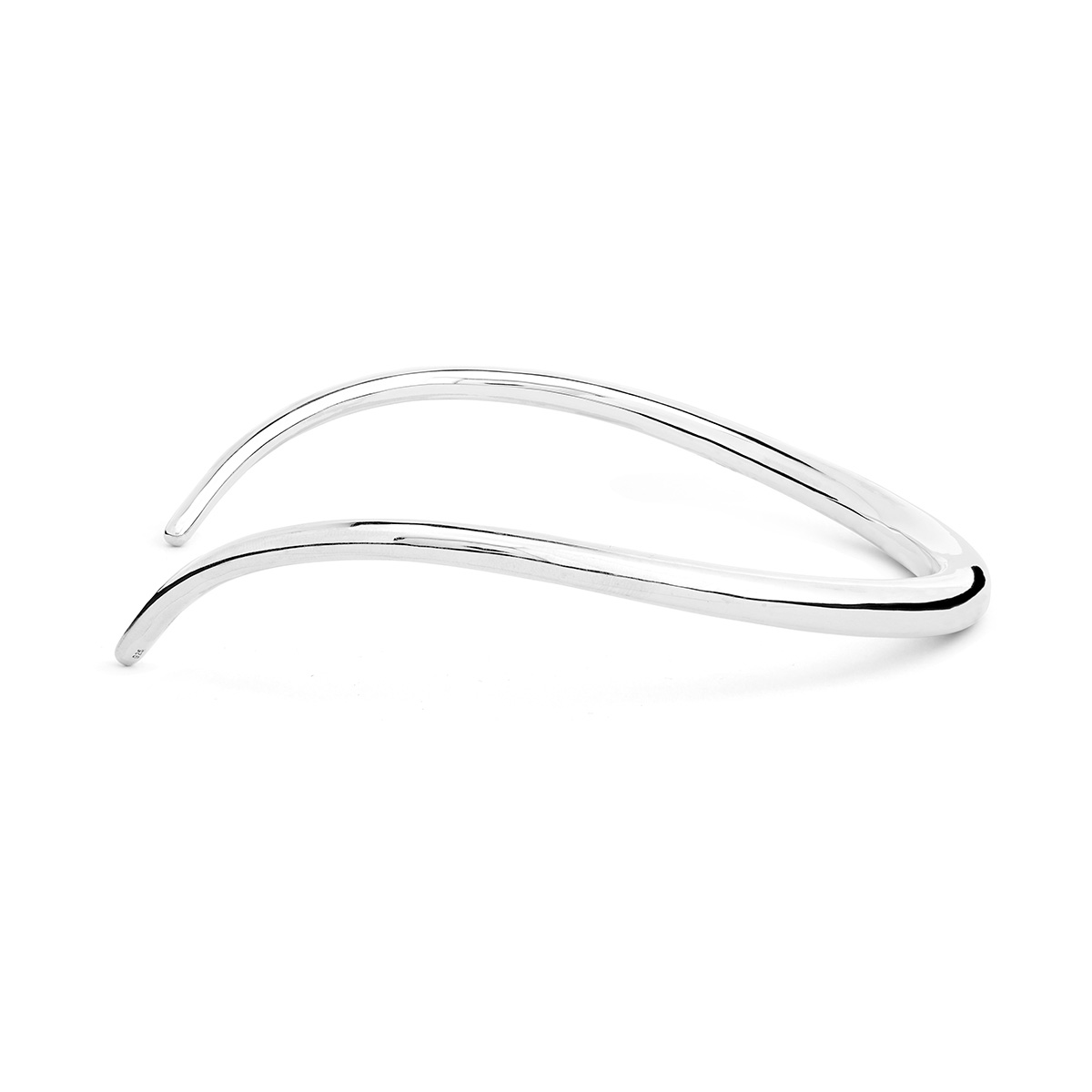 Merpati Silver Choker (Side View)