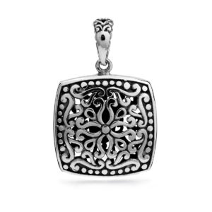Otan Silver Pendant by Nusa (Front View)