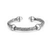 Padma Silver Bracelet by Nusa (Front View)