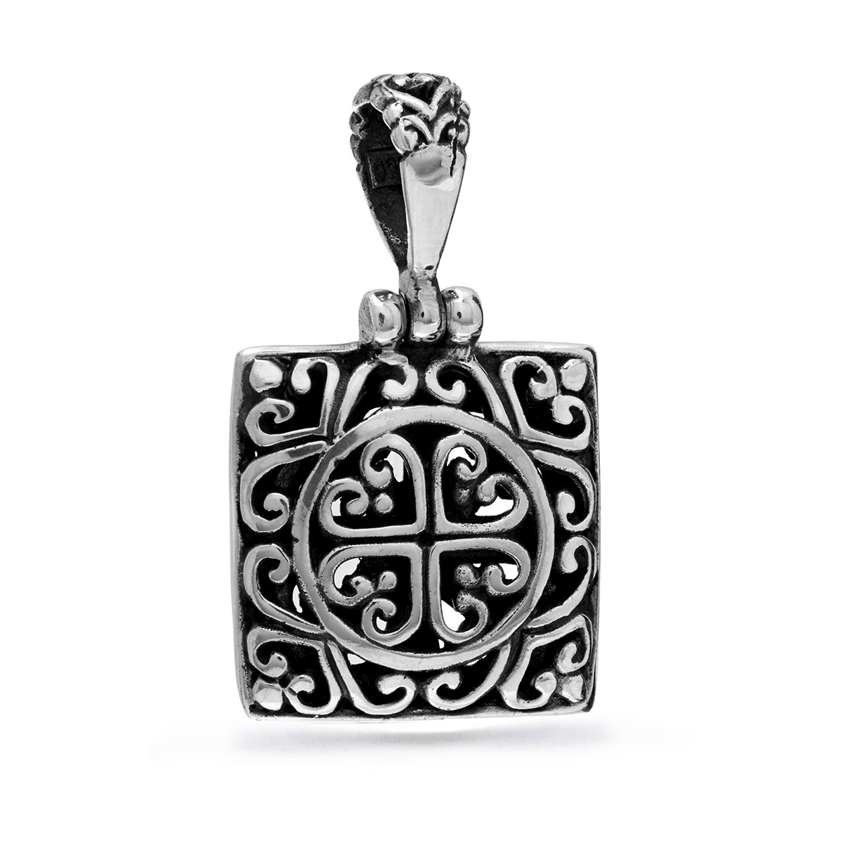 Palasari Silver Pendant by Nusa (Angle View)
