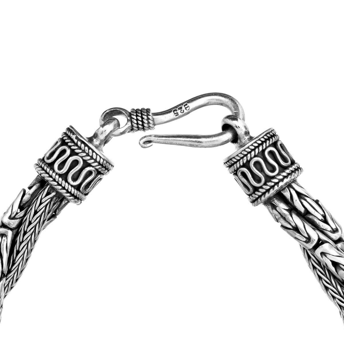 Colar de Prata Seminyak por Nusa (Vista de Fecho)