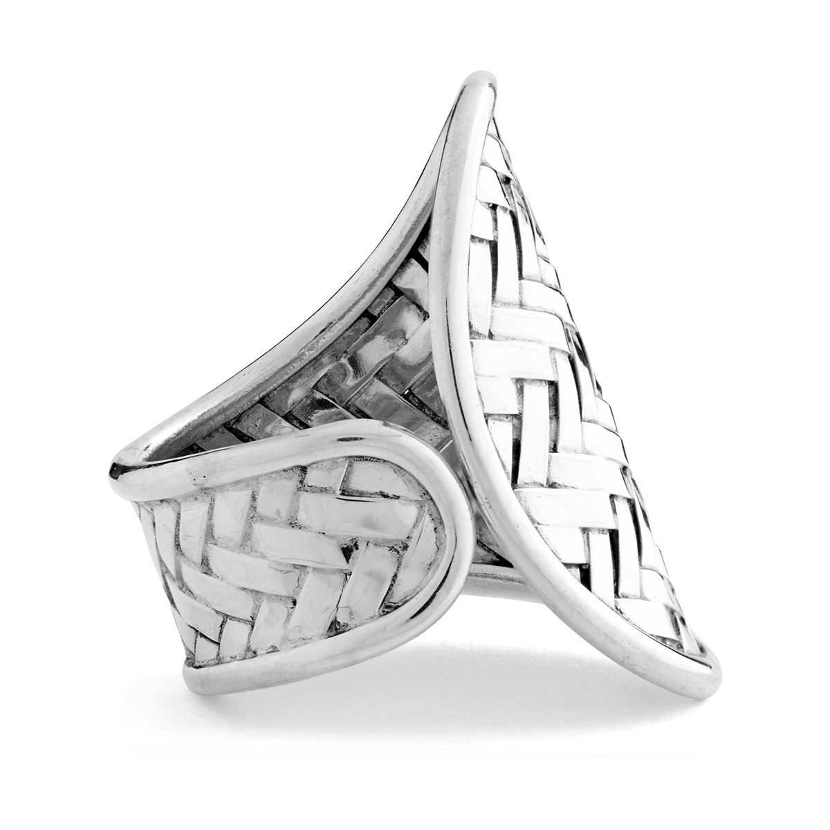 Soka Silver Ring by Nusa (Side View)