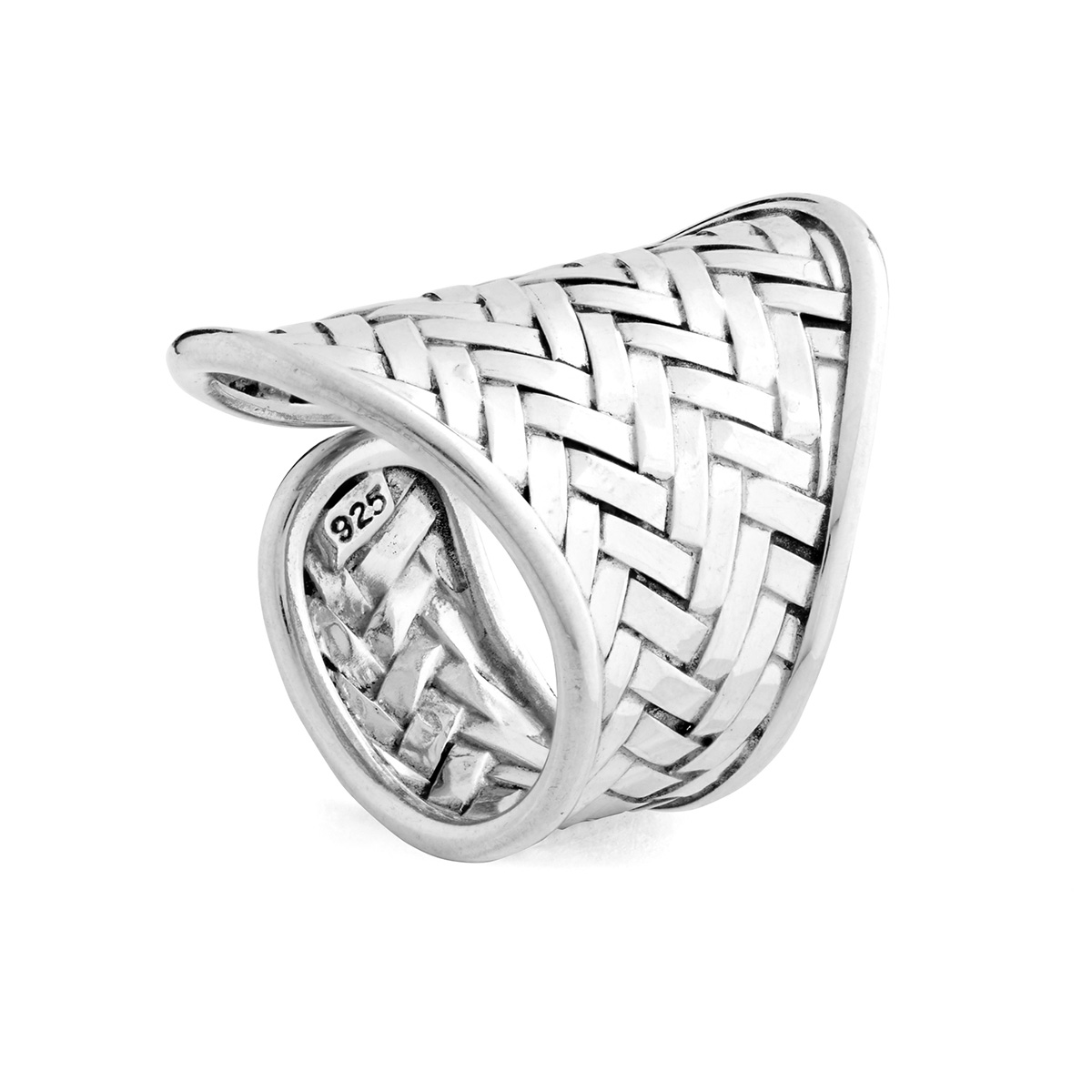 Soka Silver Ring by Nusa (Angle View)