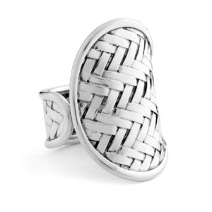 Soka Silver Ring by Nusa (Front View)