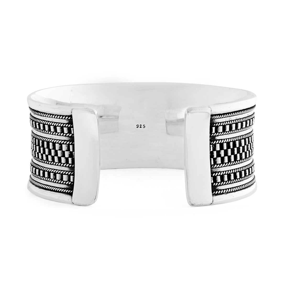 Tamarind Silver Bracelet by Nusa (Back View)